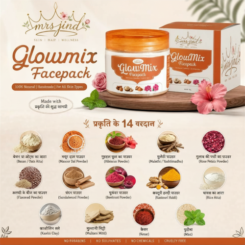 Ayurvedic Face Pack Powder - Glowing, Clear & Blemish-Free Skin